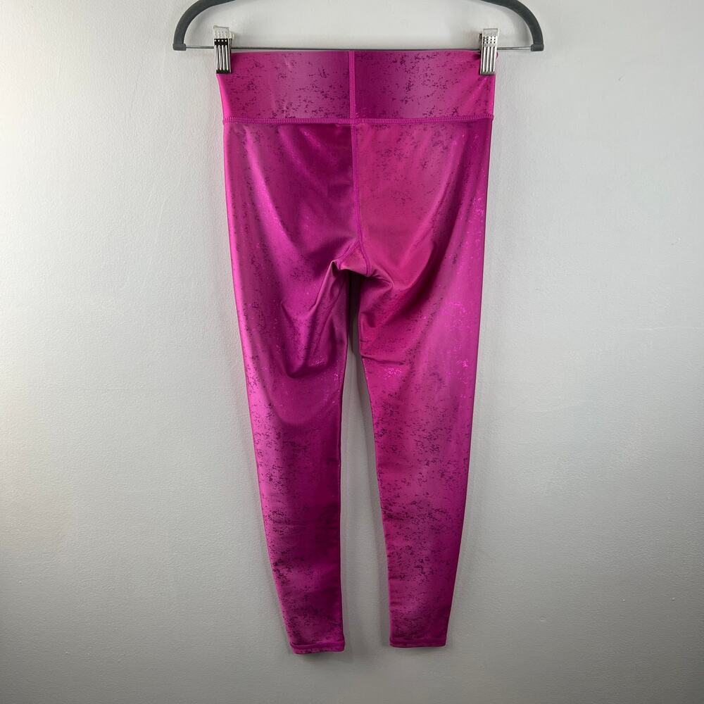 TEREZ Pink Balayage Leggings Stretch Elastic Waist Performance Size X-Small XS - Picture 6 of 9